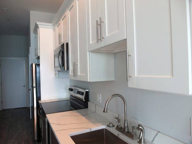 Gleaming kitchens
